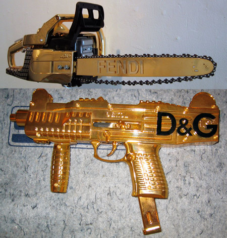 Fendi Chainsaw and D & G Weapon
