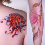 Flowers tattoos Amanda Wachob