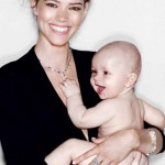 Freja Beha Erichsen Winston Ad campaign 2011 holding baby