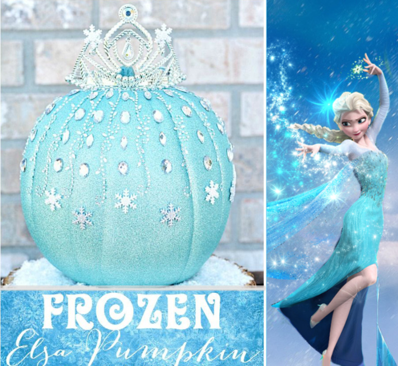 Frozen Elsa pumpkin