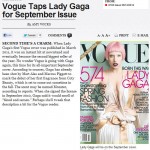 gaga covers Vogue wwd using justjared images