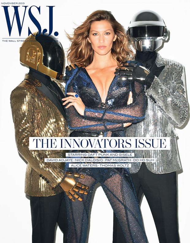Gisele Bundchen Daft Punk WSJ cover outfit