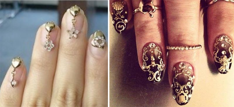 glamorous nails jewelry