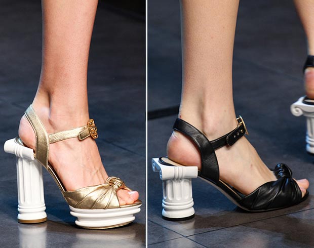 Greek Column heel sandals Dolce Gabbana SS14