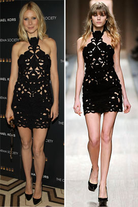 Gwyneth Paltrow Iron Man NY Premiere Black Dress Stella McCartney Fall Winter 08 09