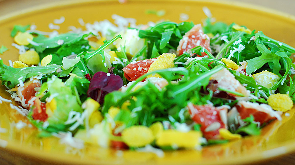 healthy arugula salad mix