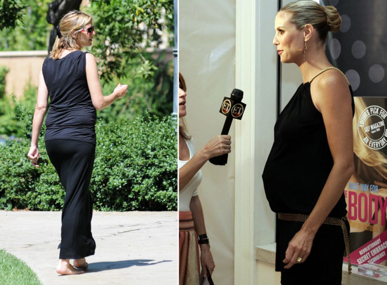 Heidi Klum pregnant still in the spotlight