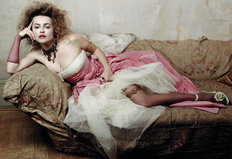 Helena Bonham Carter couch
