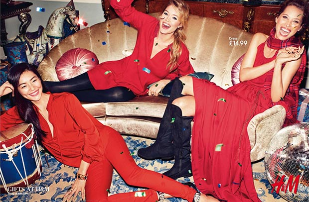 HM Holidays 2013 campaign red