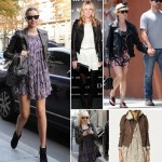 how to wear short summer dress in winter leather jacket