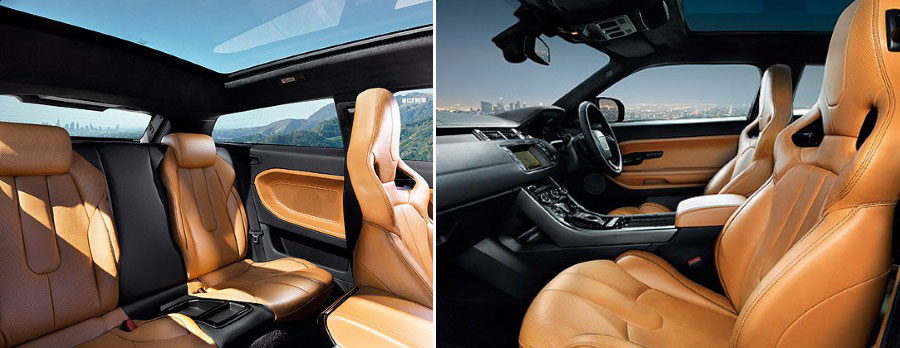 inside Victoria Beckham designed Range Rover Evoque