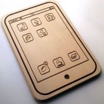 iPad wood cutting board