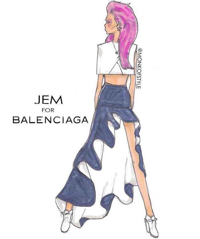 Jem wardrobe update Balenciaga