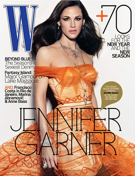 Jennifer Garner W Magazine January 2010 cover