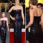 Jennifer Lawrence Dior sequins dress 2014 SAG Awards