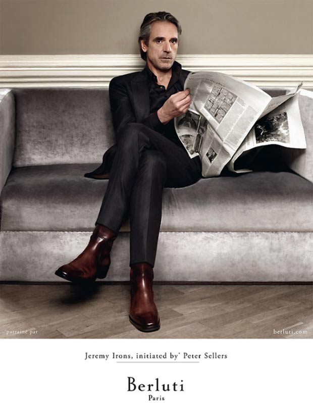 Jeremy Irons Berluti Paris ad campaign 2013