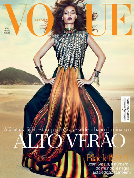 Joan Smalls Vogue Brazil January 2013 subscr cover