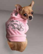 juicy couture terry dog hoodie pink