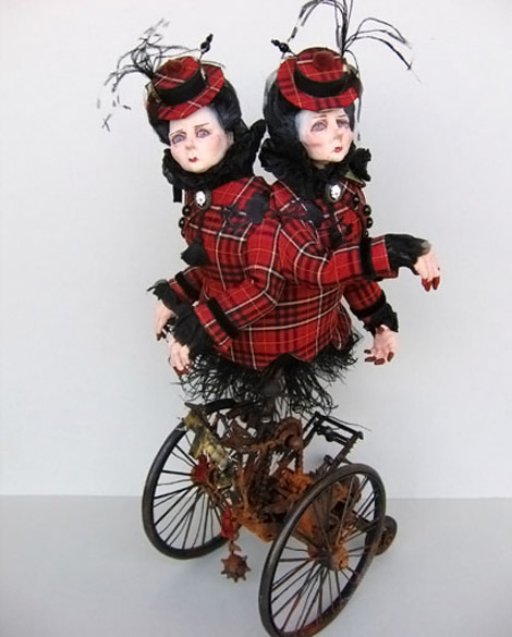 Julien Martinez old twins ladies dolls