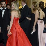 Justin Theroux admiring Jennifer Aniston 2013 Oscars