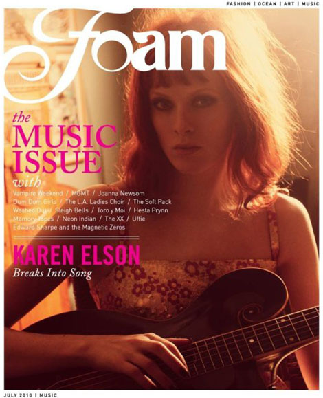 Karen Elson Foam Magazine June July 2010 cover