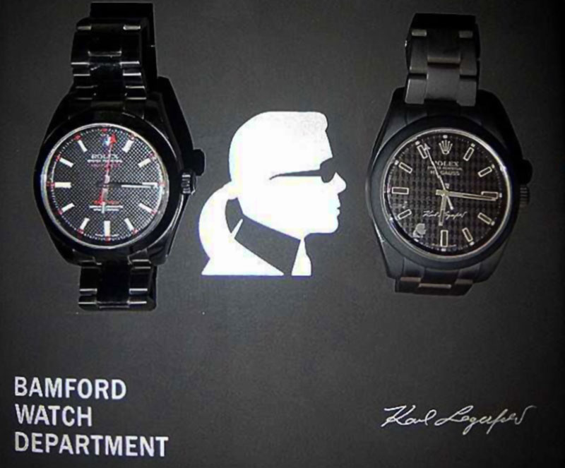 Karl Lagerfeld watches BWD special edition