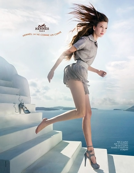 Karlie Kloss Hermes Summer 2010 ad