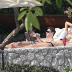 Kate Moss bikini sunbathing