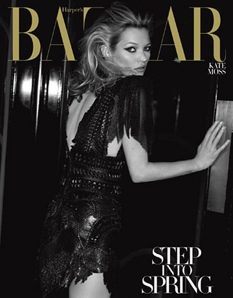 Kate Moss Harpers Bazaar US March 2010 cover