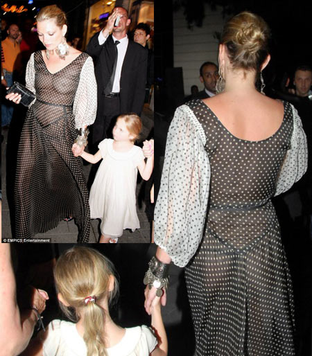 Kate Moss See Through Outfit In Istambul