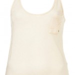 Kate Moss Topshop Essential collection white tank top