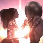 Katy Perry kissing robot