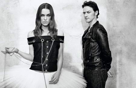 Keira Knightley and James McAvoy for W Magazine
