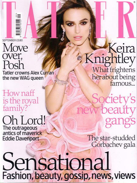 Keira Knightley UK Tatler Magazine September 2008
