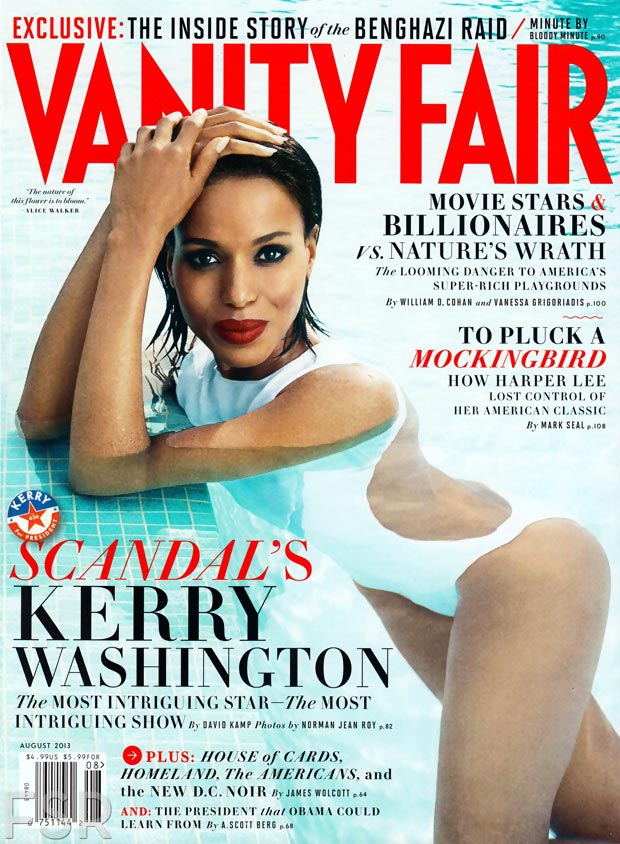 Scandal’s Kerry Washington In Vanity Fair August 2013