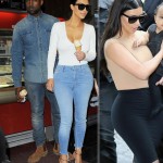 Kim Kardashian form fitting outfit Paris