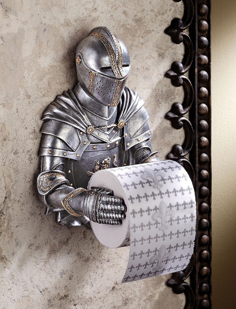 knight toilet paper holder