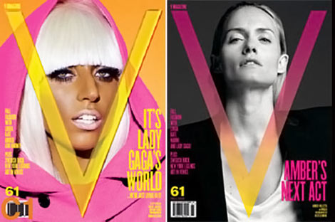 Lady Gaga Amber Valletta V September 2009 covers