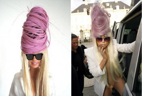 Lady Gaga Barbie Doll purple hair