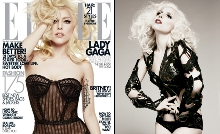 Lady Gaga Elle January 2010 cover 1