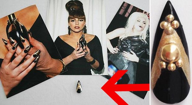 lady Gaga fake nail auctioned off for 12k