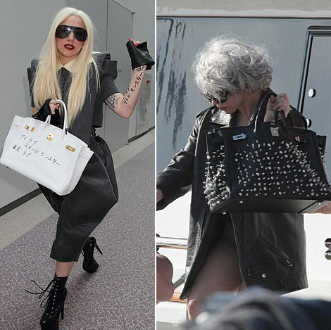 Lady Gaga Hermes Birkin bags