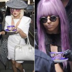 Lady Gaga with teacup