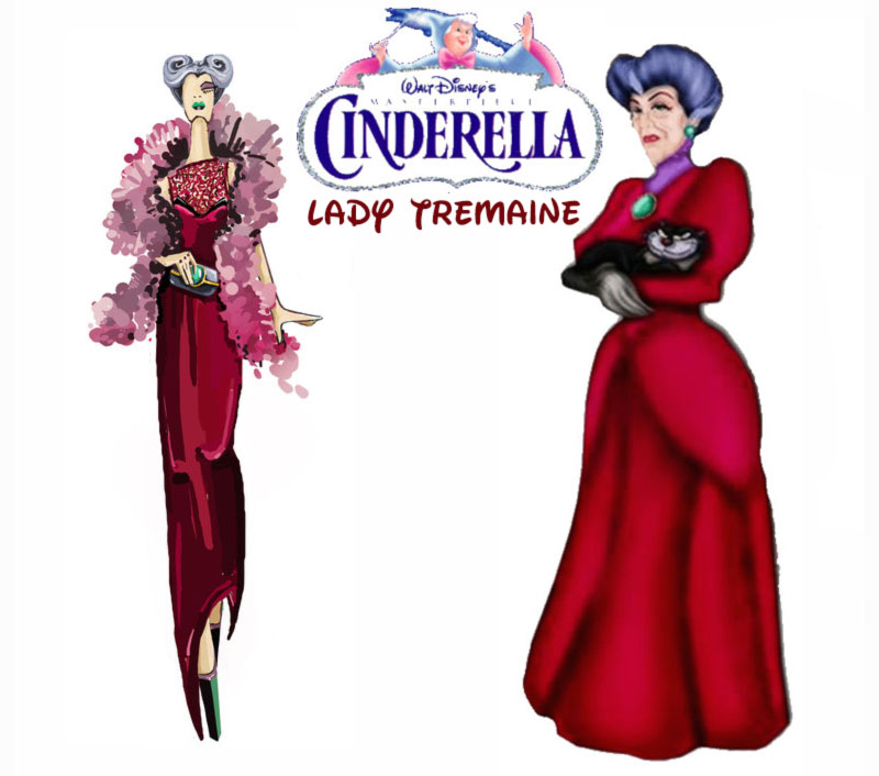 Lady Tremaine fashion update Disney Villains Cinderella
