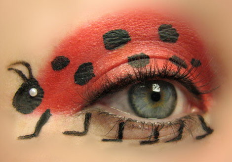 Ladybug eyes makeup