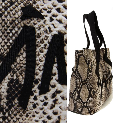 Lanvin Cotton Python bag detail