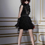 Lanvin H M winter 2010 collection black frills dress