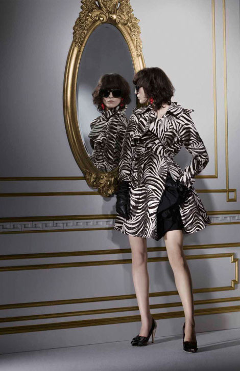 Lanvin H M winter 2010 collection zebra coat