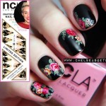 latest nails trends Brocade Nail Art vs NCLA nail wraps