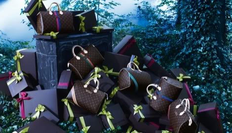 Louis Vuitton Holidays 2009 bags pile